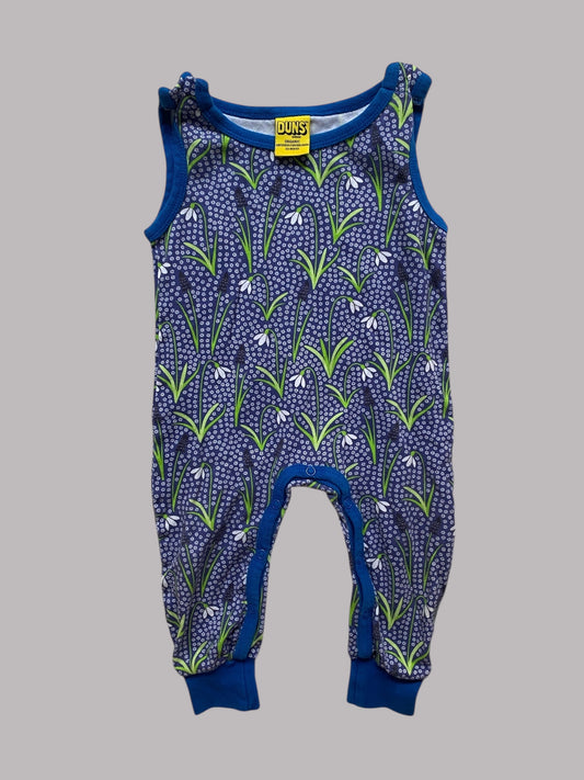 Organic cotton snowdrops dungarees 6-9m (74) | Duns Sweden