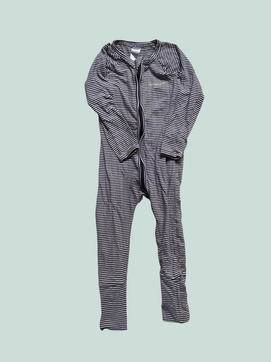 Cotton striped two-way zipper sleeper 18m | Bonds