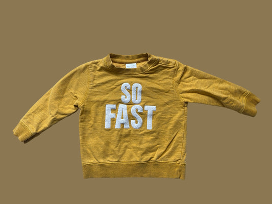 Cotton ‘So Fast’ sweater 12-18m | Zara