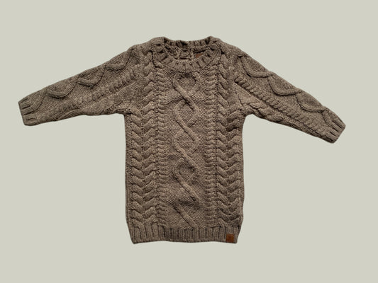 Brown acrylic blend knit sweater dress 12m | Canadiana