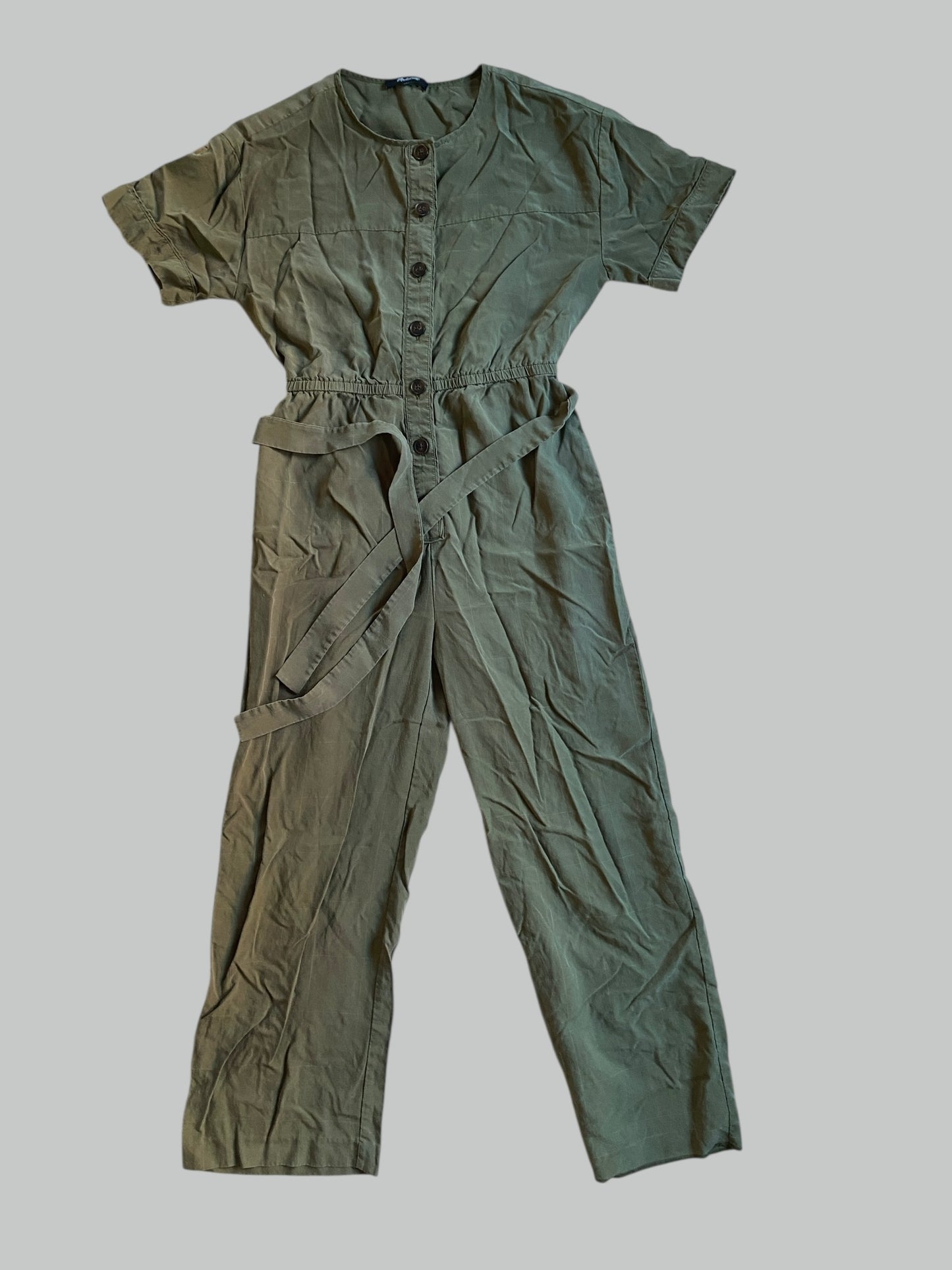 Short-sleeve belted lyocell jumpsuit women’s XS | Madewell