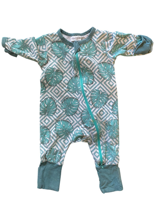 Cotton 2-way zipper sleeper 3-6m | Kawaii Baby