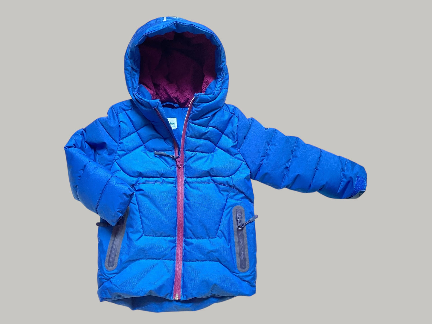 Blue winter puffer jacket 3-4Y | Ted Baker