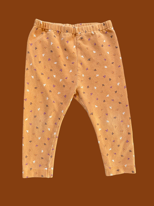 Cotton mushroom leggings 12-18m | Uniqlo