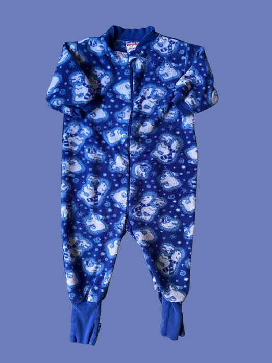 Polar bear fleece sleeper 12m | Snugabye