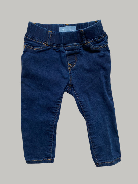 Stretchy dark denim pants 18-24m | Gap