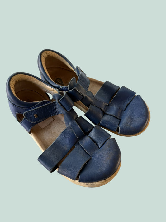 Navy blue velcro sandals 10.5 US Little Kids (28) |Bobux