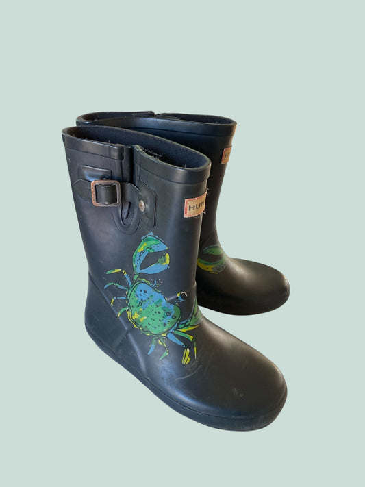 Crab rubber rain boots 12US Little Kids | Hunter