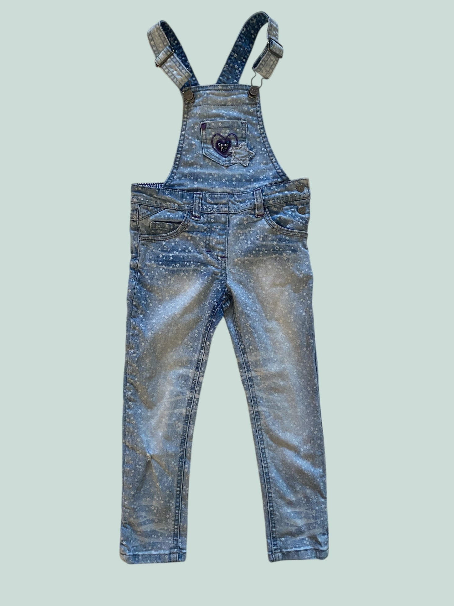 Cotton denim overalls 5Y | Souris Mini