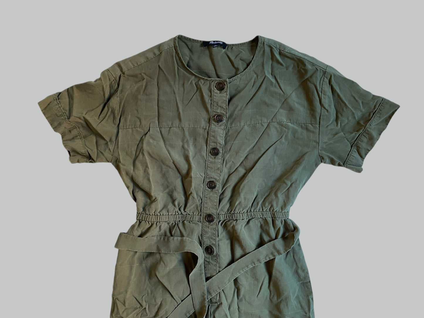 Short-sleeve belted lyocell jumpsuit women’s XS | Madewell