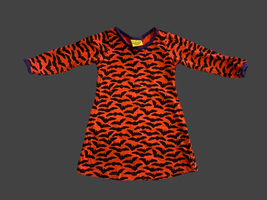 Long sleeve organic cotton bat dress 6-12m | More than a fling