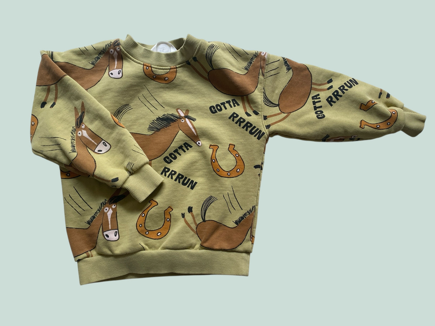 Cotton horses crewneck sweater 4-6Y | H&M