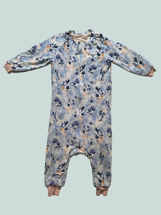 Floral  two-way sleepsuit zip 3-4Y | LouLou Lollipop