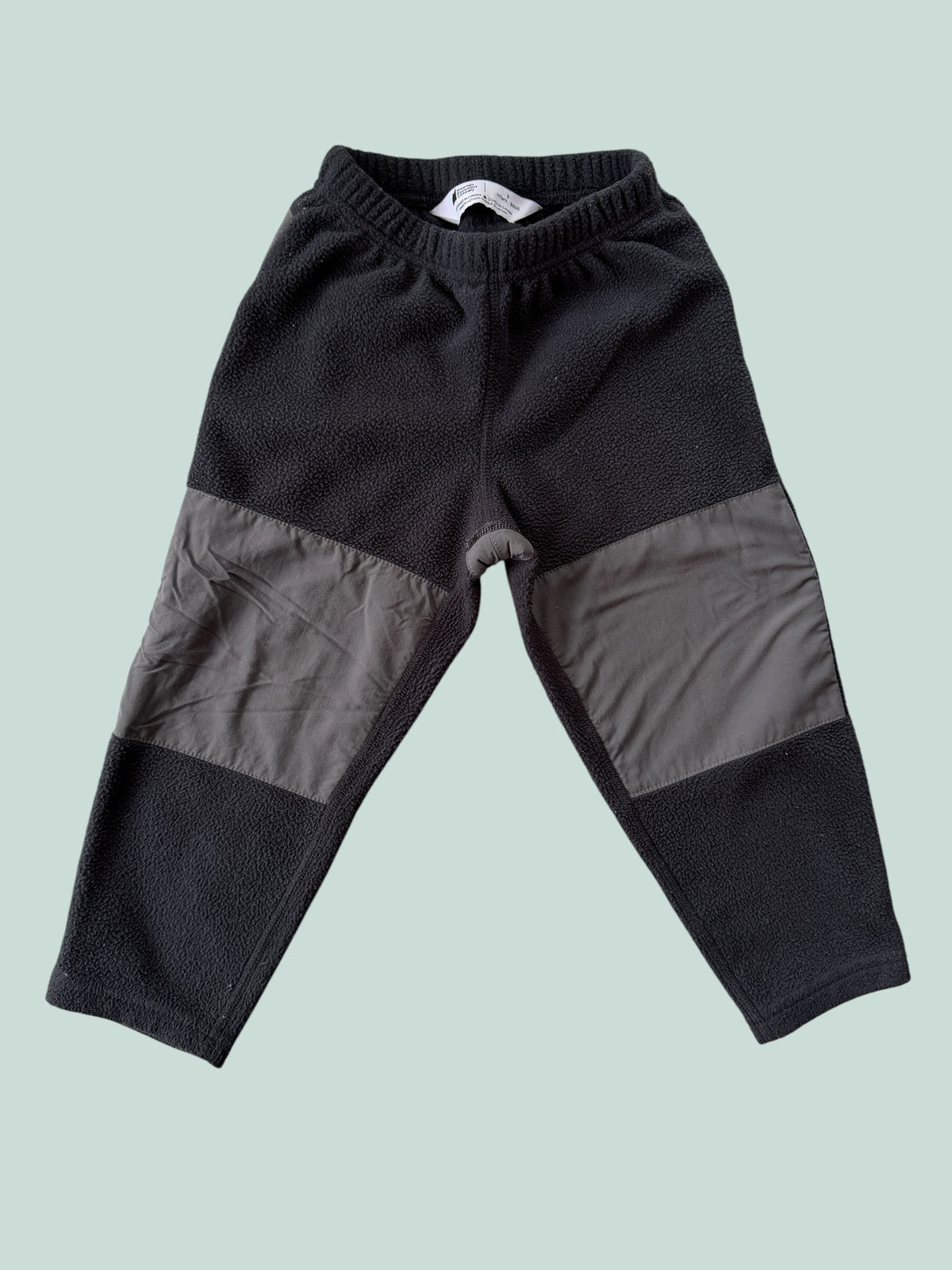 Black fleece pants with reinforements 3Y | MEC