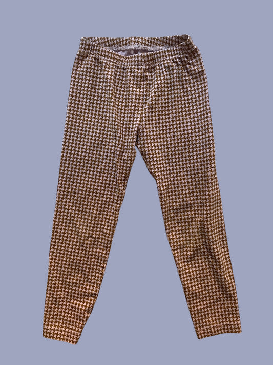 Pink and brown cotton leggings 4Y | Old Navy