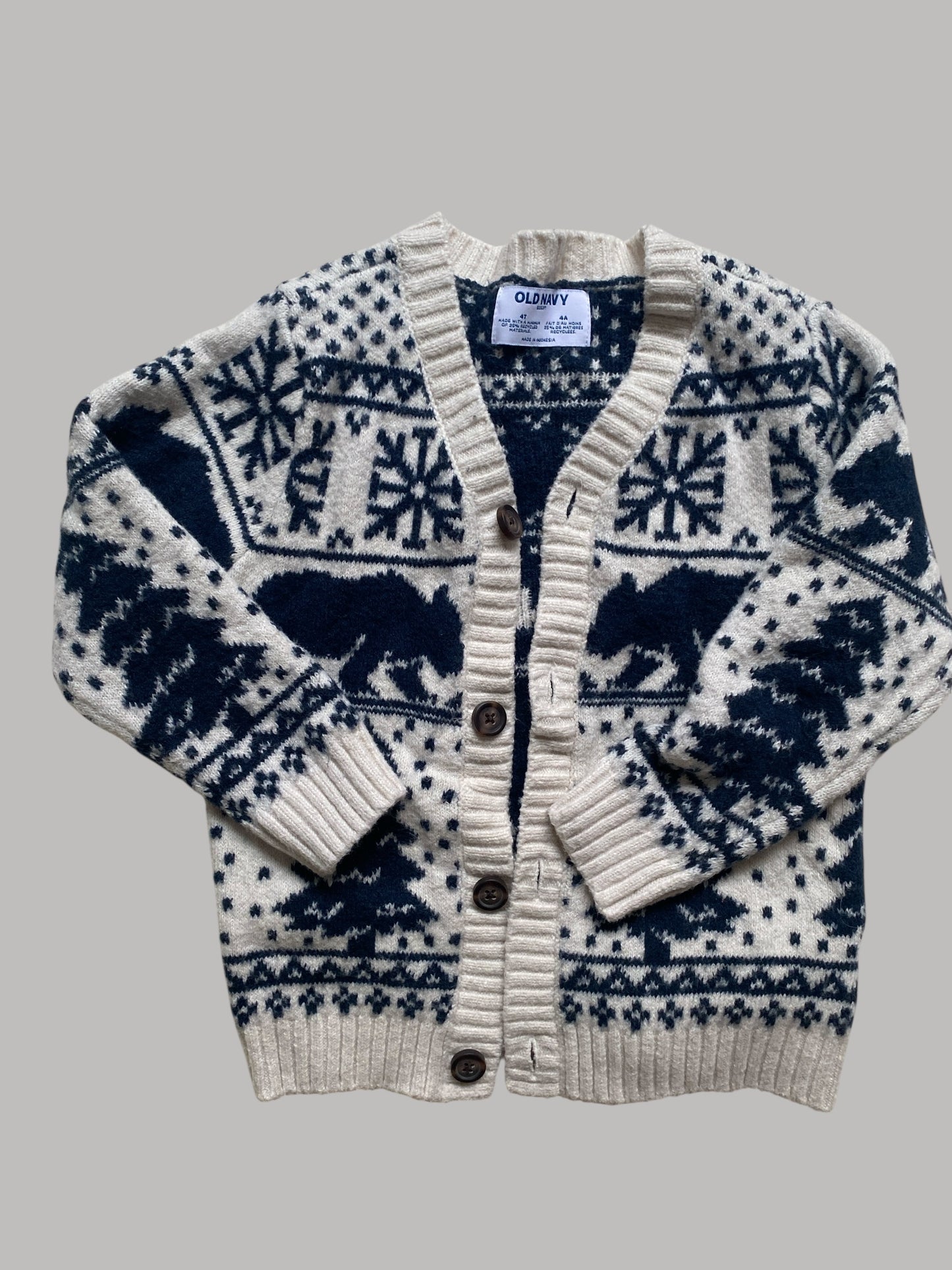 Cotton blend soft knit cardigan 4Y | Old Navy