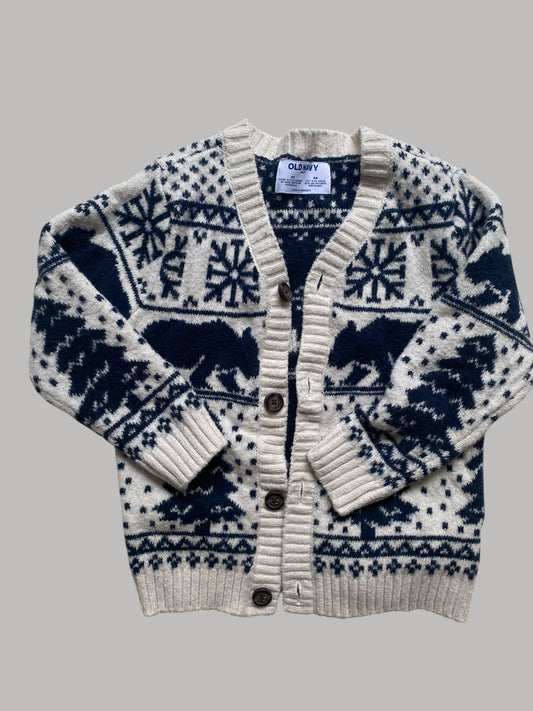 Cotton blend soft knit cardigan 4Y | Old Navy