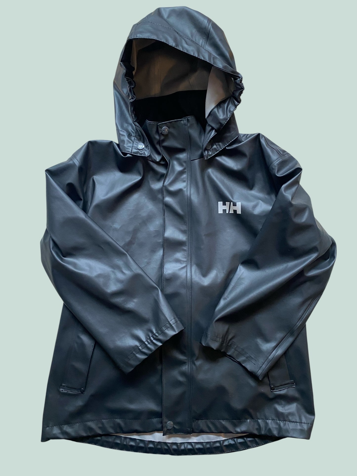Black rain jacket 12Y | Helly Hansen