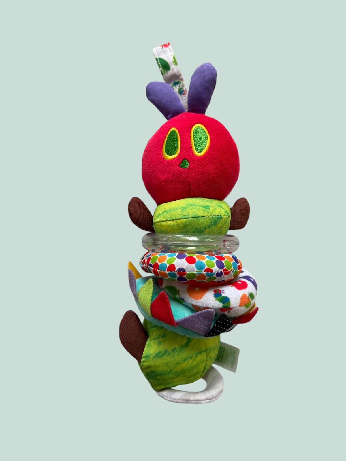 Caterpillar baby rattle toy