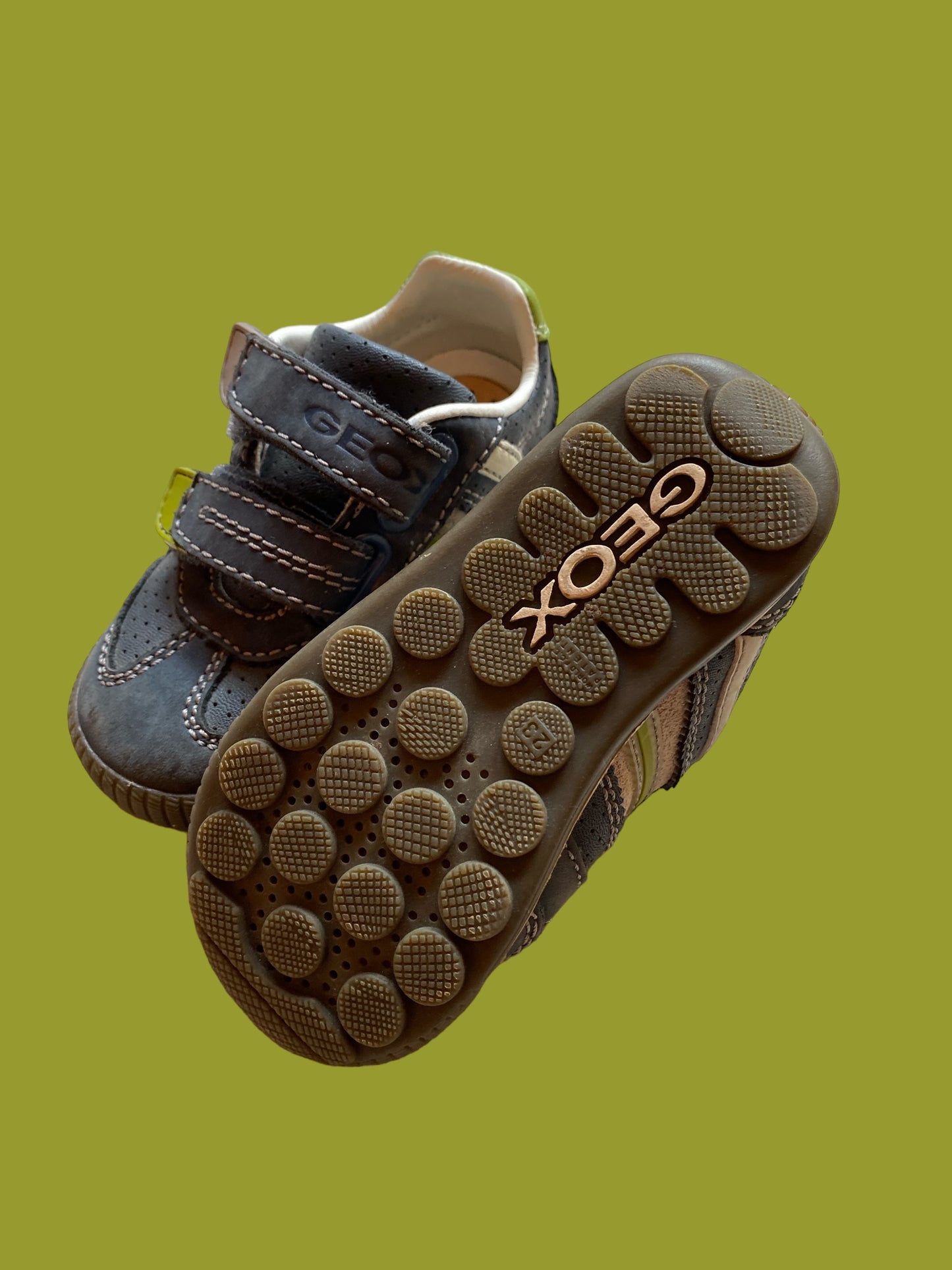 Leather Velcro sneakers 7 US Little Kid | Geox