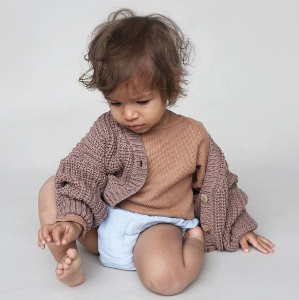 Cotton knit cardigan 6m / Summer & Storm