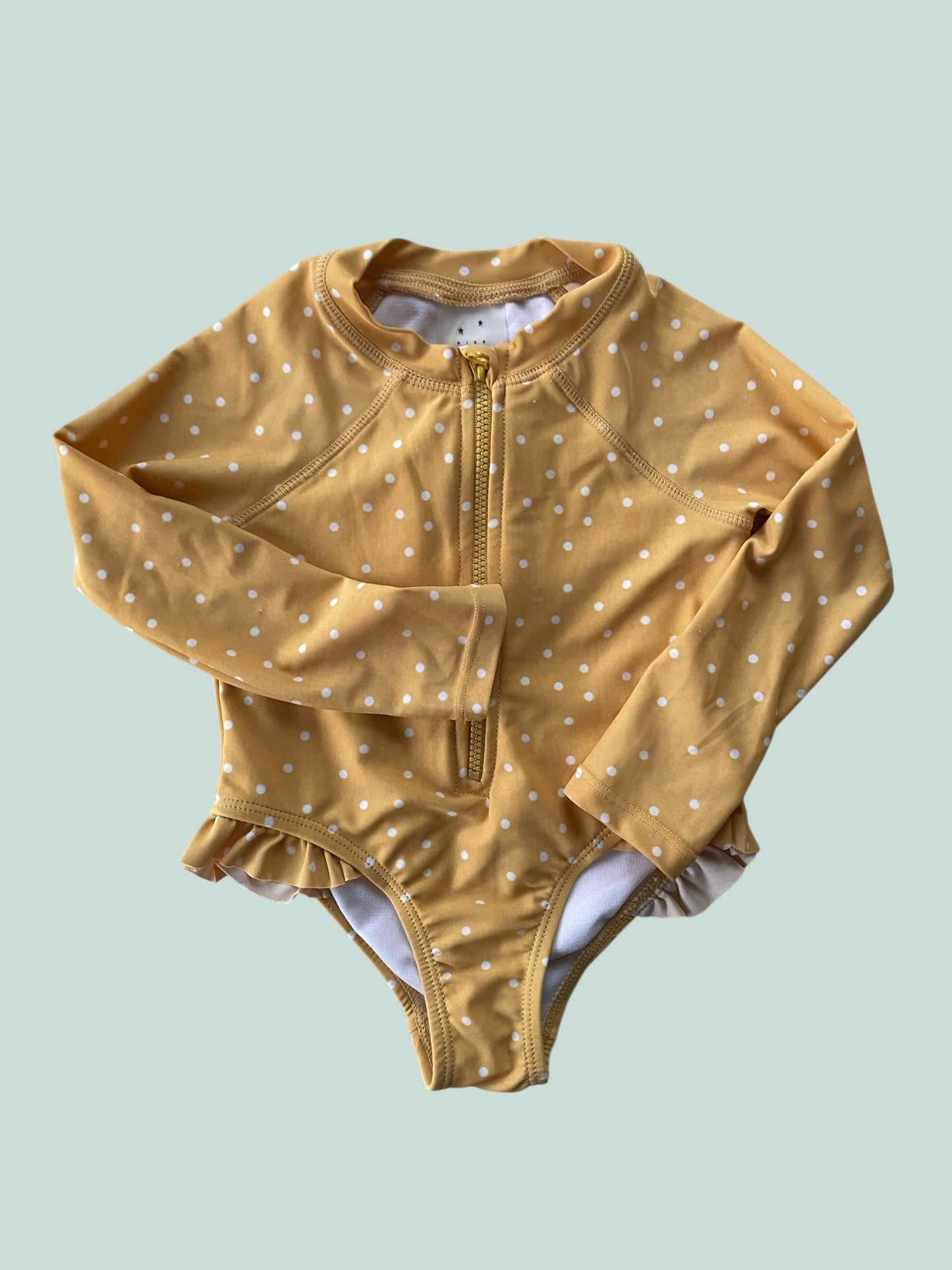 Yellow polka dot swimsuit 18-24m | Rise Little Earthling