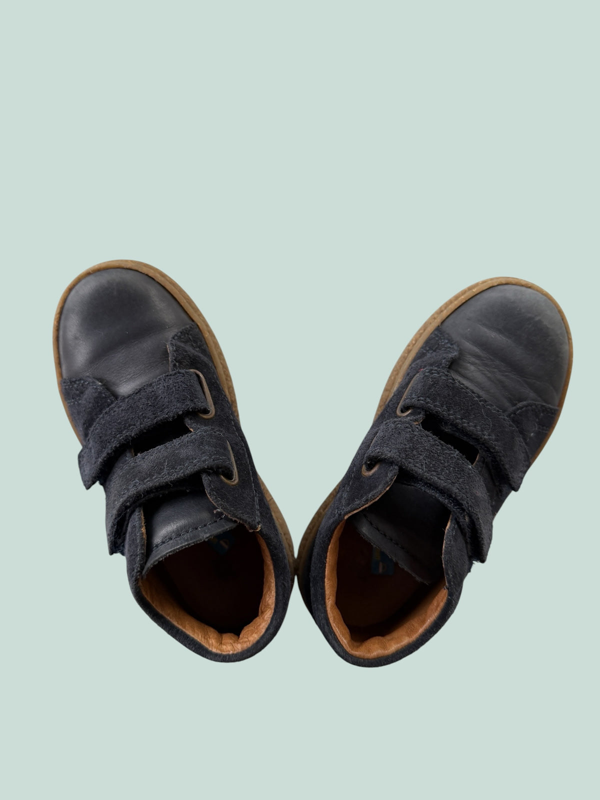 Navy velcro leather sneakers 8US (25 EU) | Naturino
