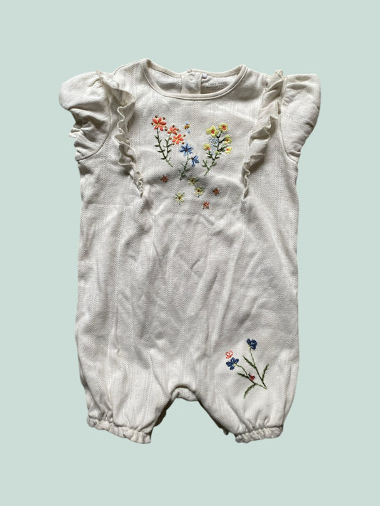 White cotton shorty romper 18-24m | Next