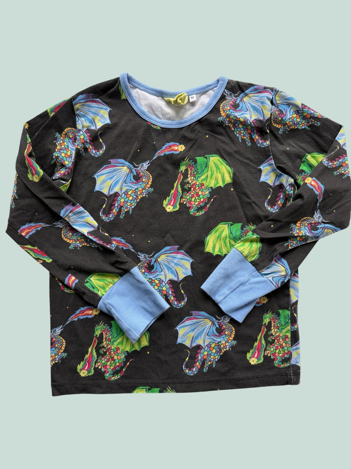 Organic cotton dragon long sleeve top 8Y | Coddi & Womple
