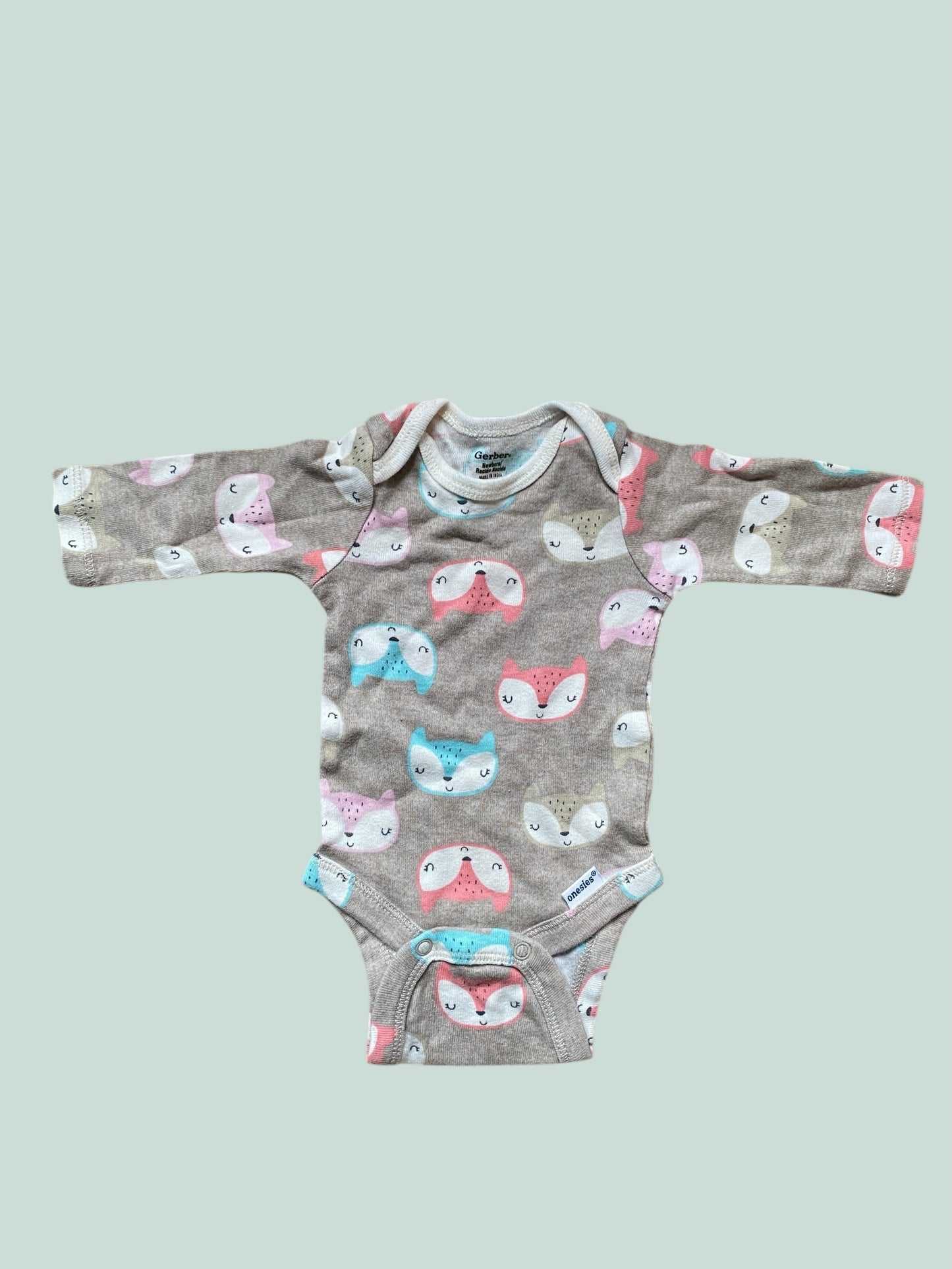 Cotton animal newborn onesie | Gerber