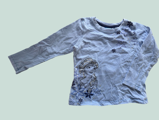 Cotton Elsa long sleeve top 6Y | Disney