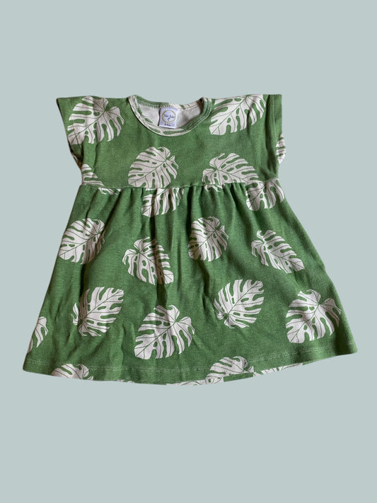 Cotton leaves dress 3-6m (generous) | Tesa Babe