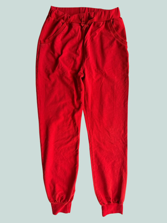 Organic cotton red  jogger 13-14Y | Organic Kid