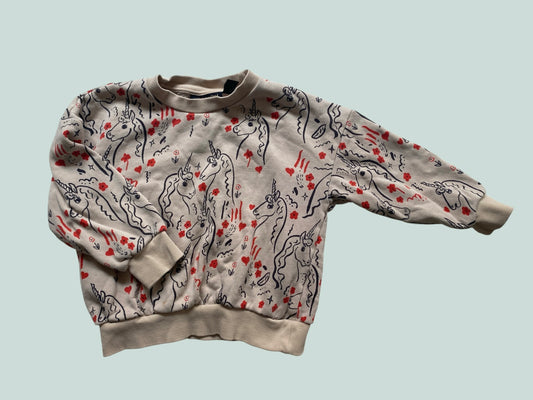 Unicorn cotton sweatshirt 4-5Y | Mini Rodini