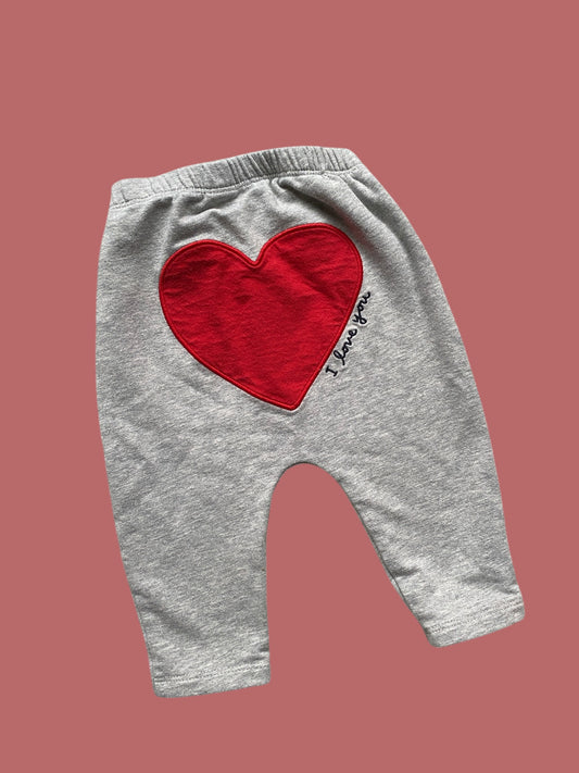 Cotton heart pants 3-6m | Gap
