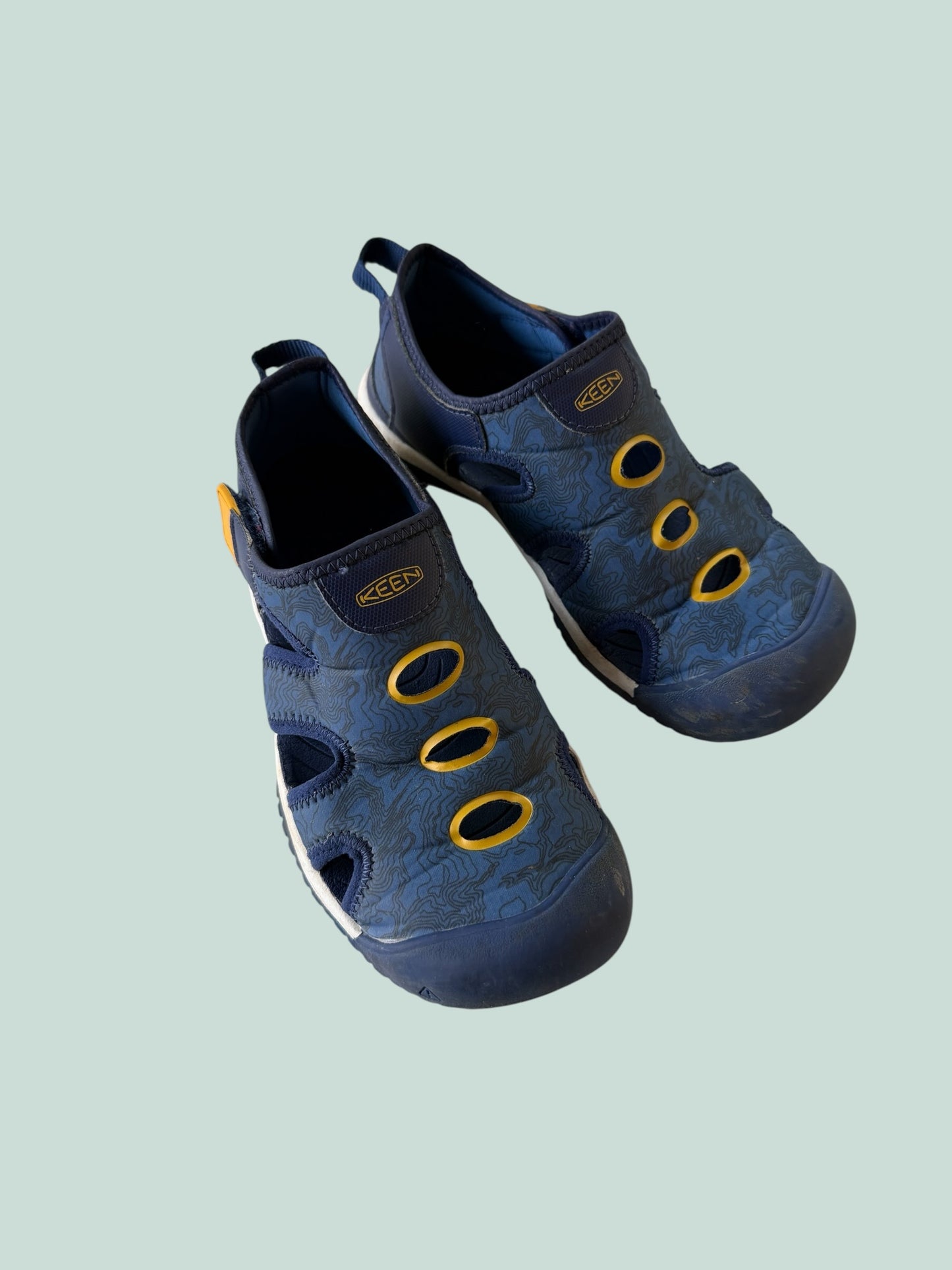 Blue velcro sandals 3US Big Kids | Keen
