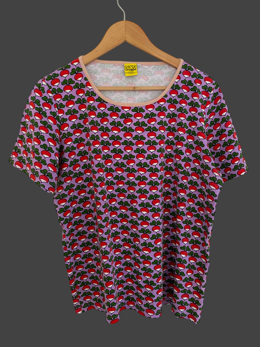 Organic cotton radish t-shirt adult XL | Duns Sweden