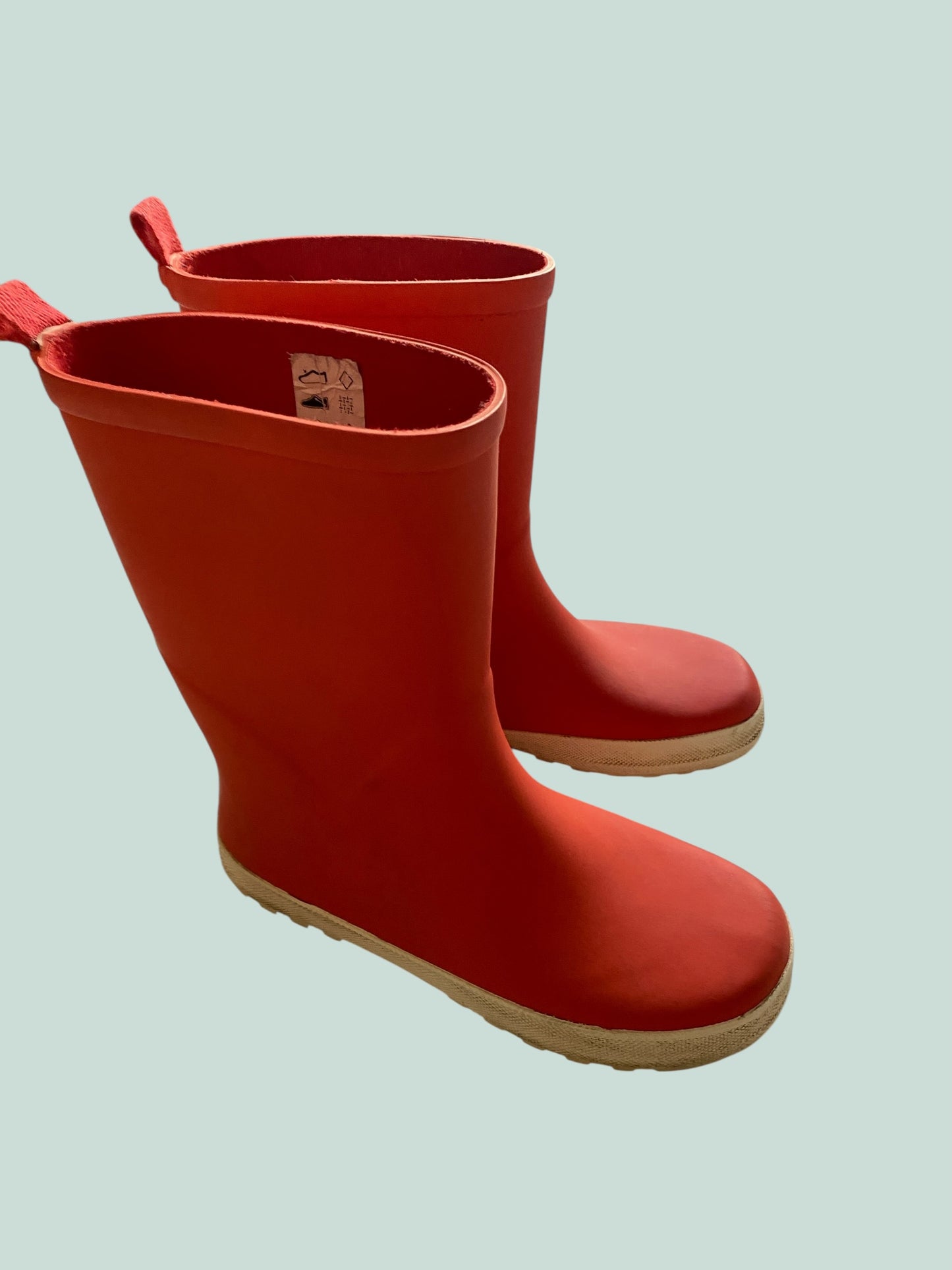 Bright red rubber rain boots 2US (33 EU) Big Kids | Liewood