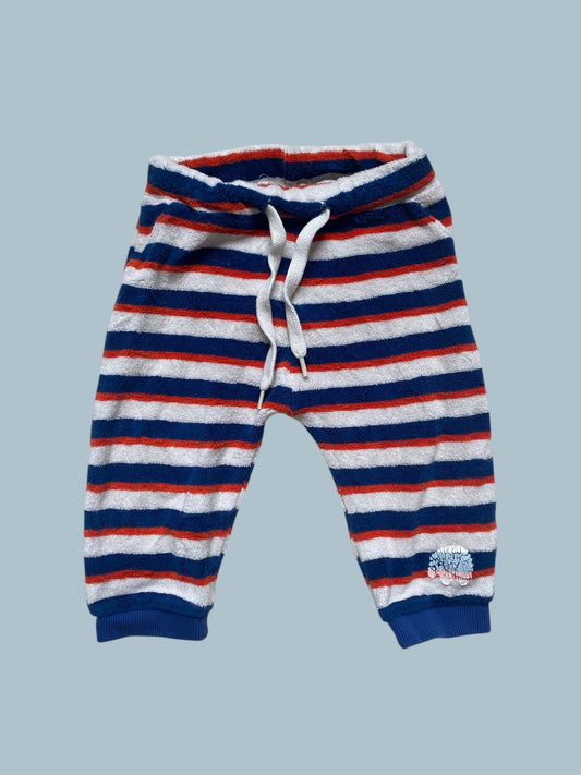 Striped terry pants 9-12m (generous) | Alba of Denmark