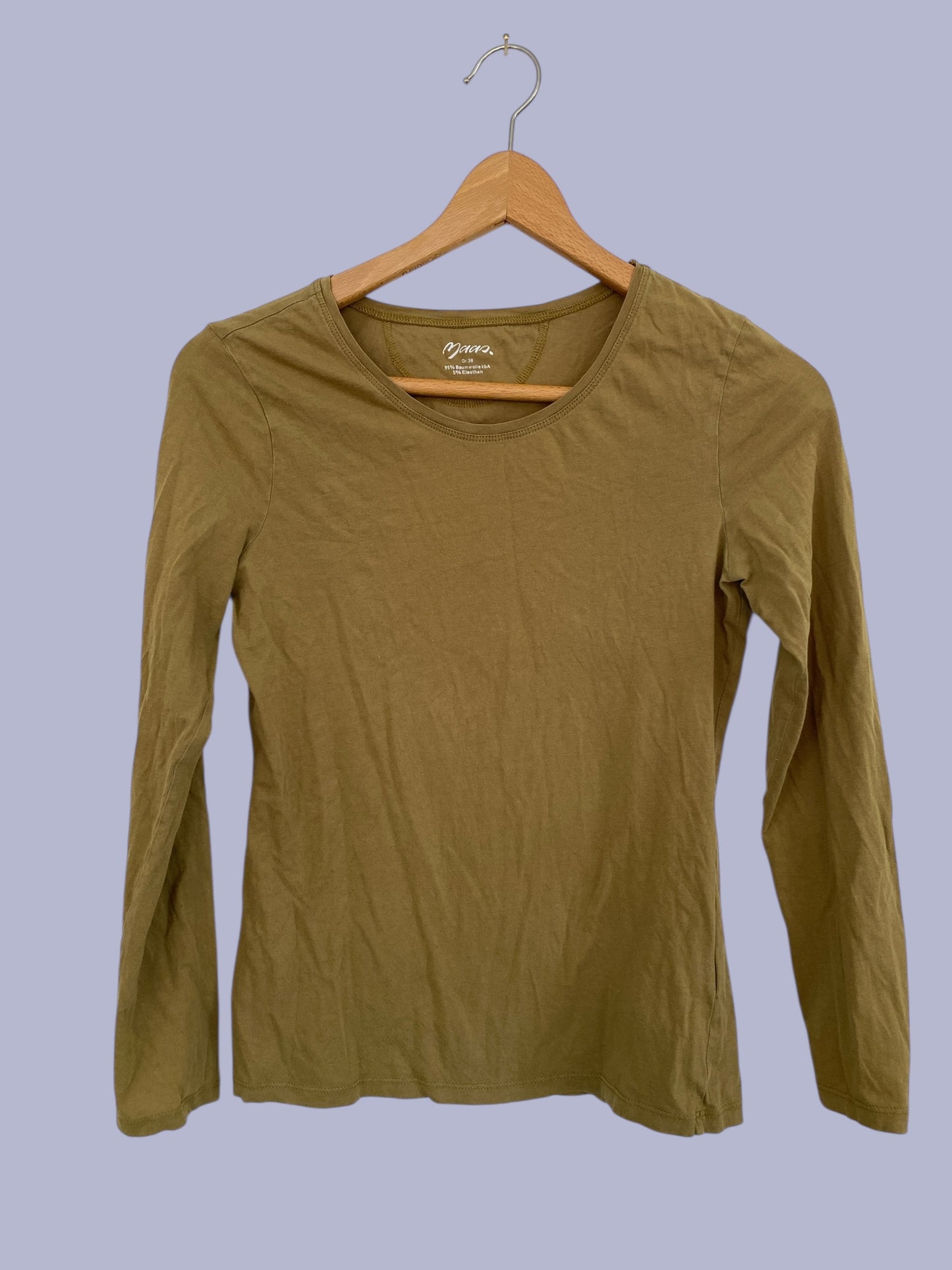 Organic cotton long sleeve top women's small  (36 EU)| Maas