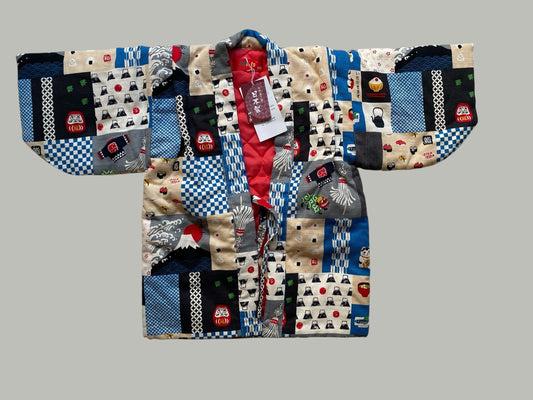 Japanese quilted kimono jacket  4-5Y(110cm) NEW