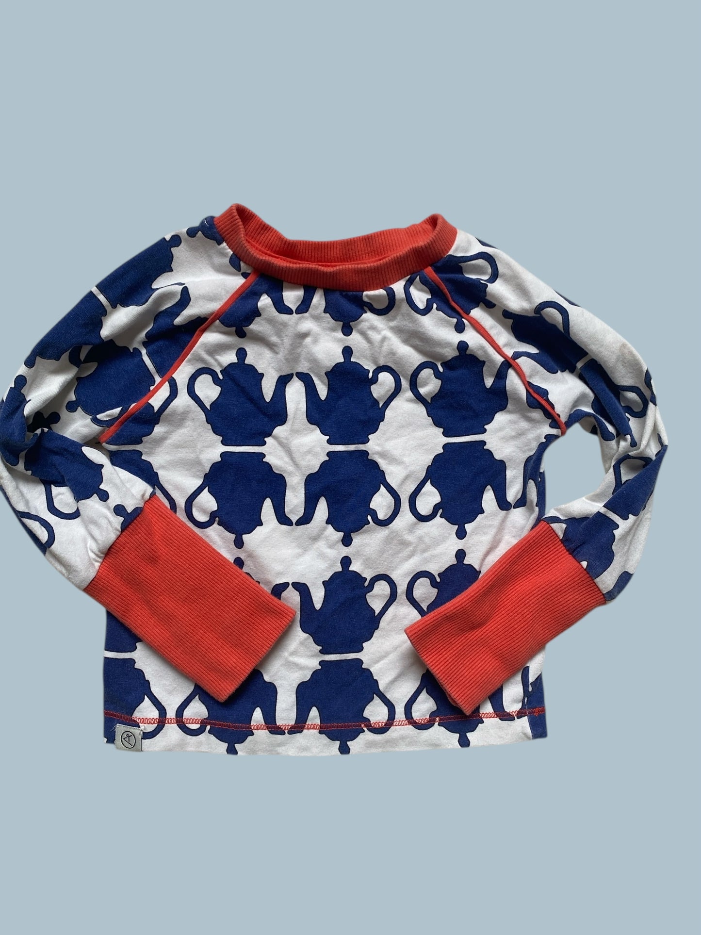 Organic cotton teapot long sleeve top 12-24m | Alba of Denmark