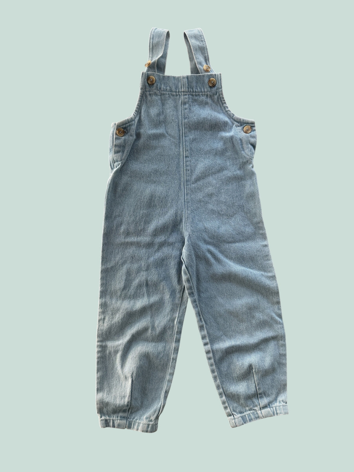 Organic cotton denim overalls 2-3Y | Rise Little Earthlings