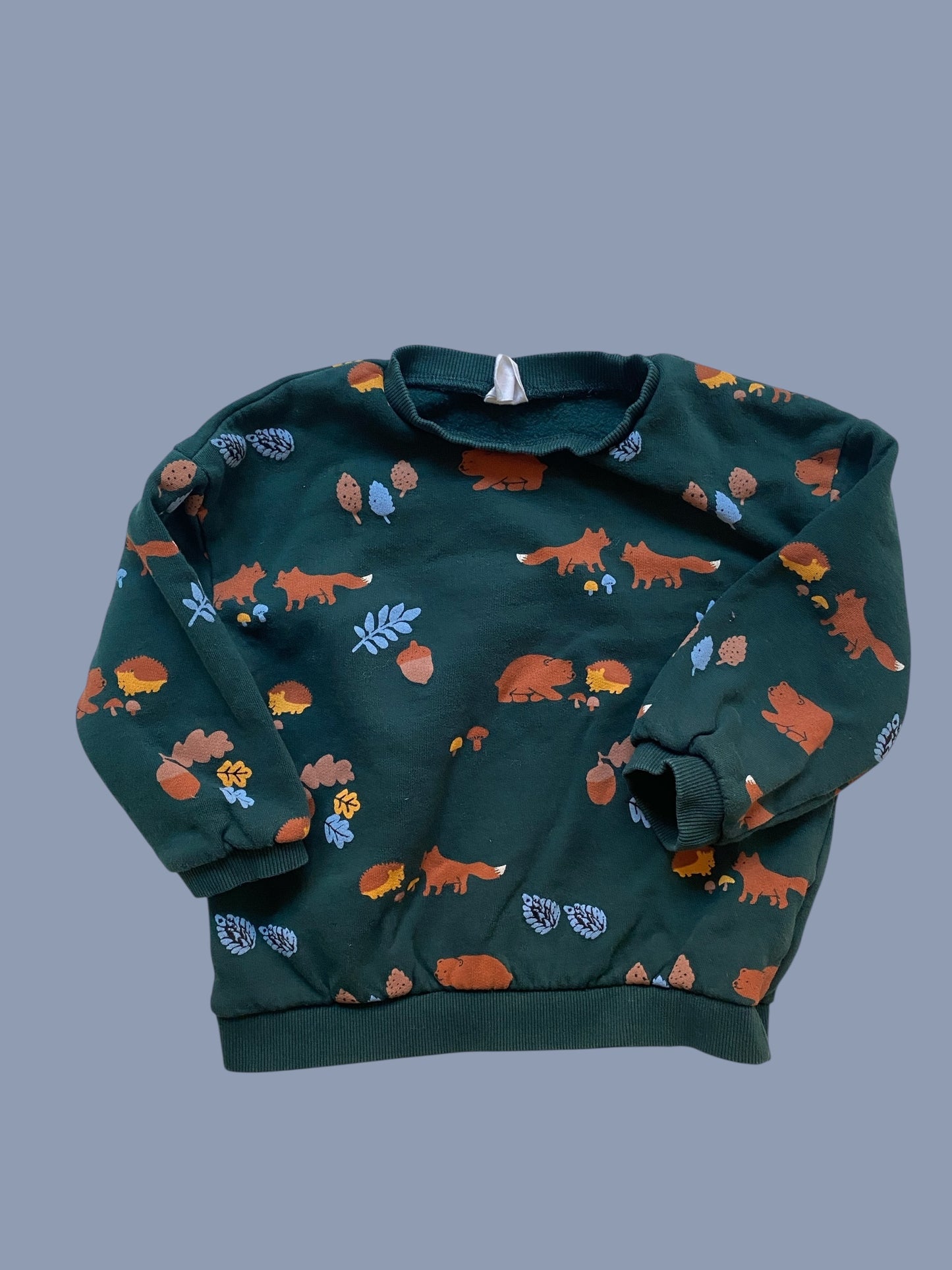Woodland animals cotton sweater 3-4Y | H&M