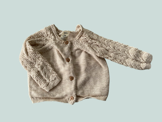 Cotton blend knit cardigan 6m | Oshkosh