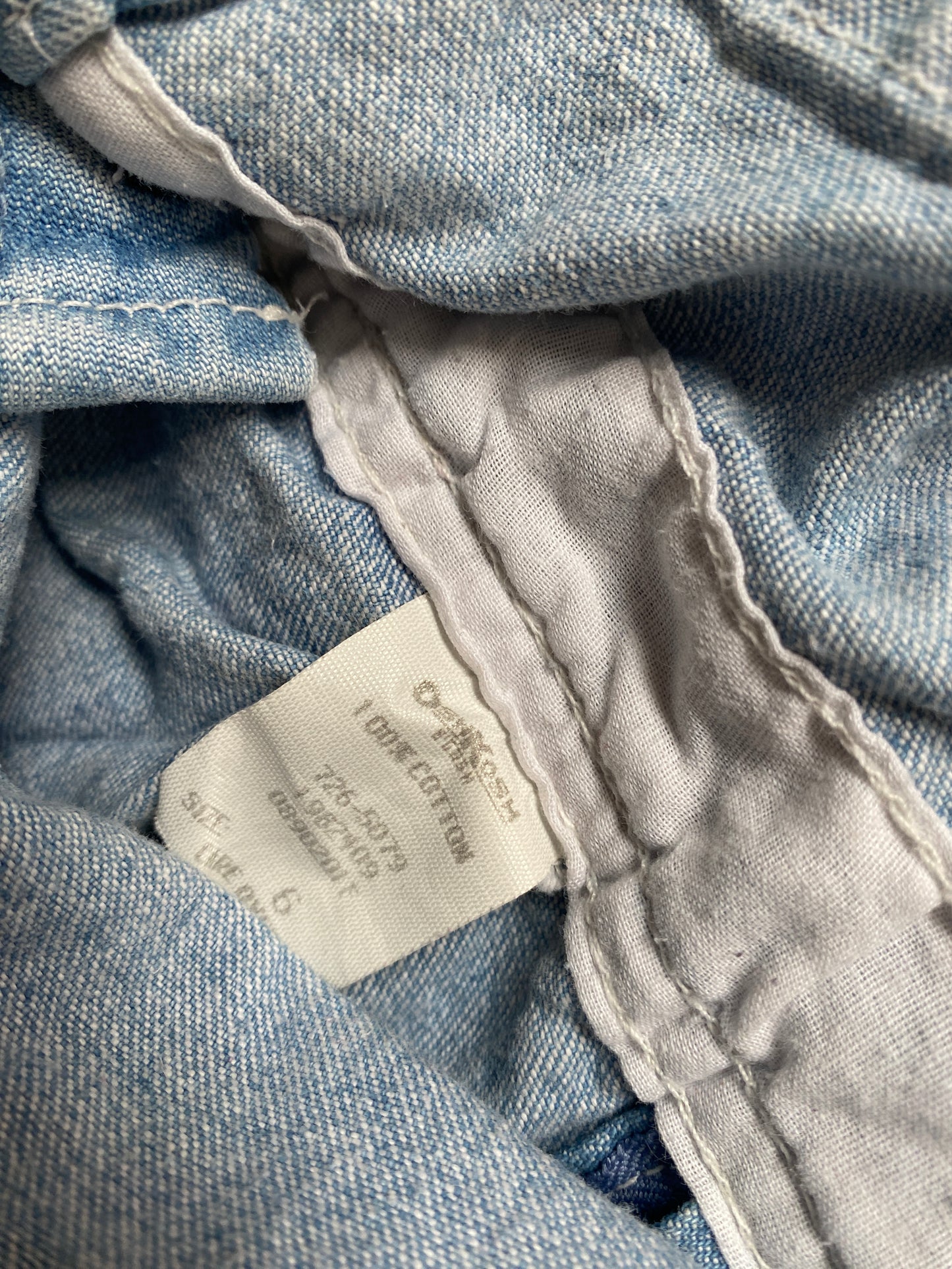 Vintage made in USA cotton short overalls 6Y | Oshkosh