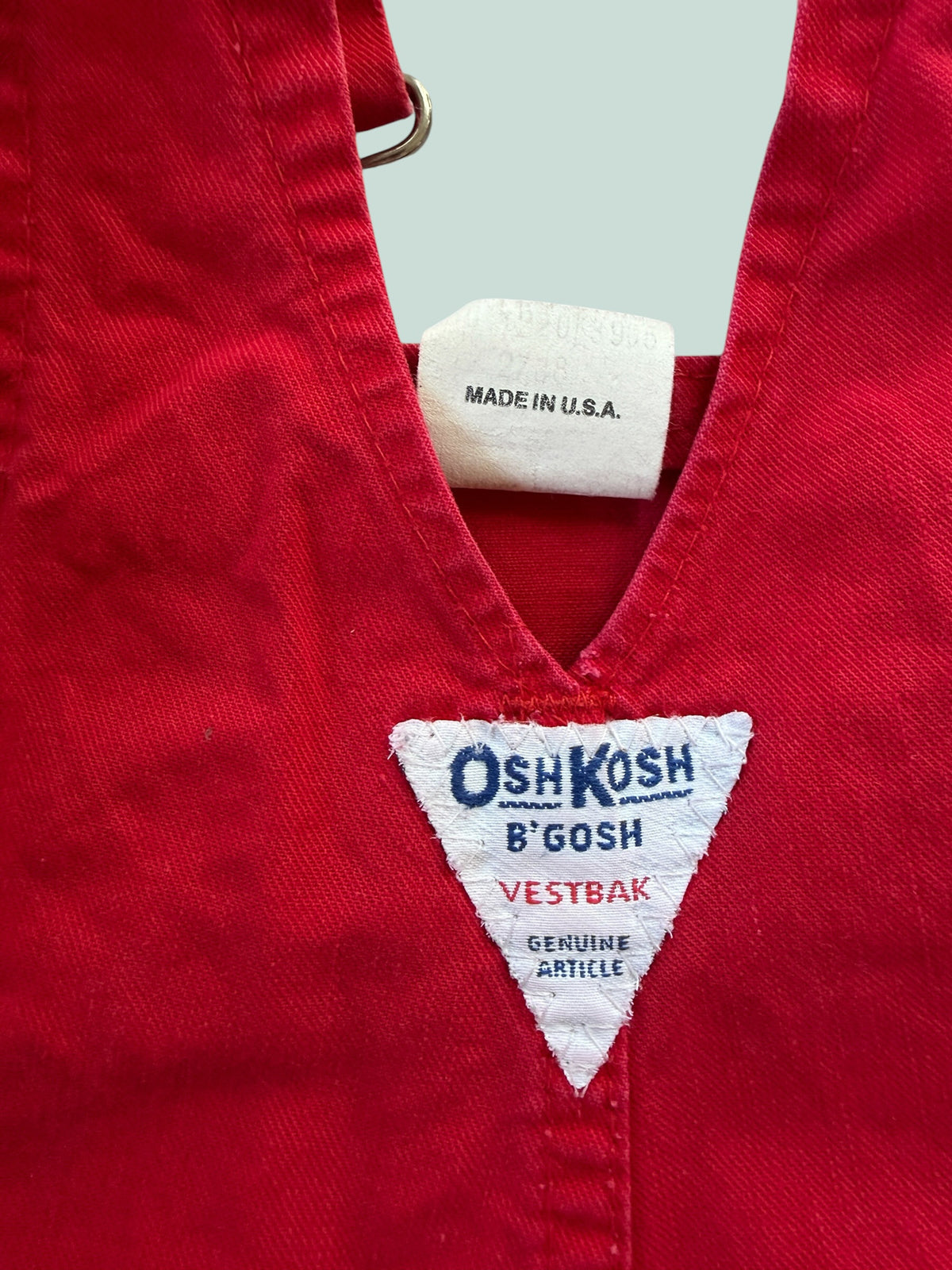 Vintage red overalls 12m | Oshkosh