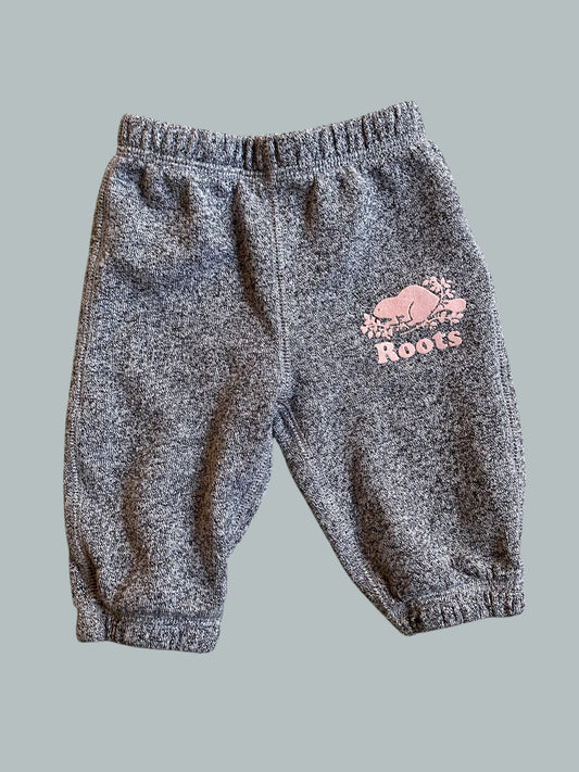 Grey and pink joggers 3-6m | Roots