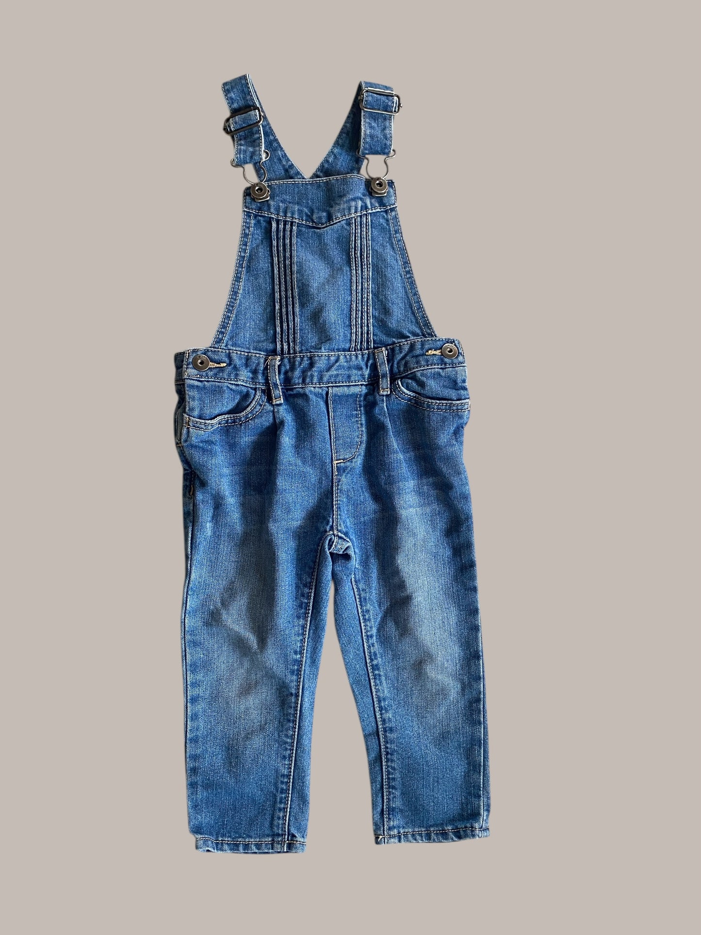 Cotton denim overalls 18-24m | Gap
