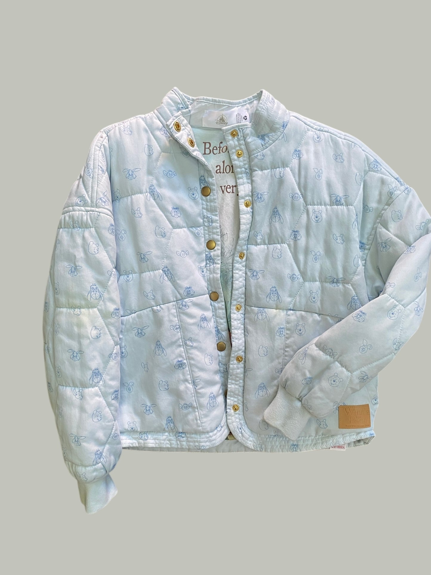 Winnie the Pooh reversible quilted bomber jacket adult XS-S | Disney